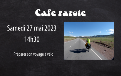 Samedi 27 mai à 14h30 : café papote : préparer son voyage à vélo
