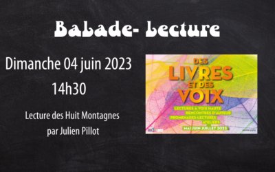 Dimanche 04 juin à 14h30 : balade-lecture
