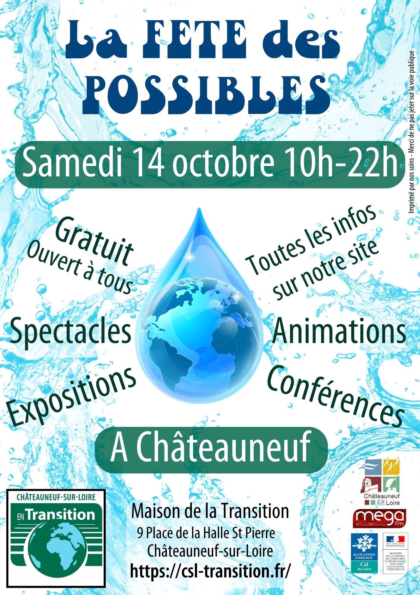 Affiche fête des possibles 2023