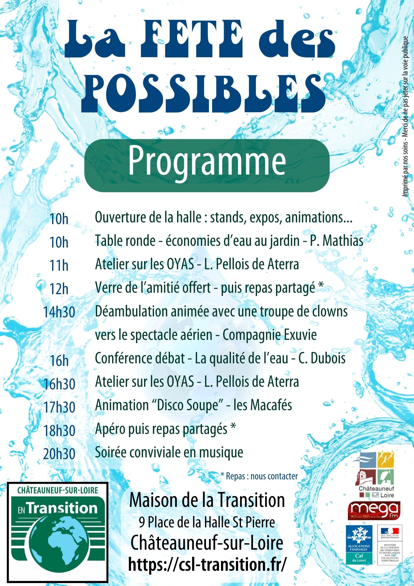 Affiche fête des possibles 2023