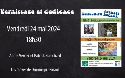 Samedi 24 mai : Artistes locaux !!! Dédicace et vernissage.