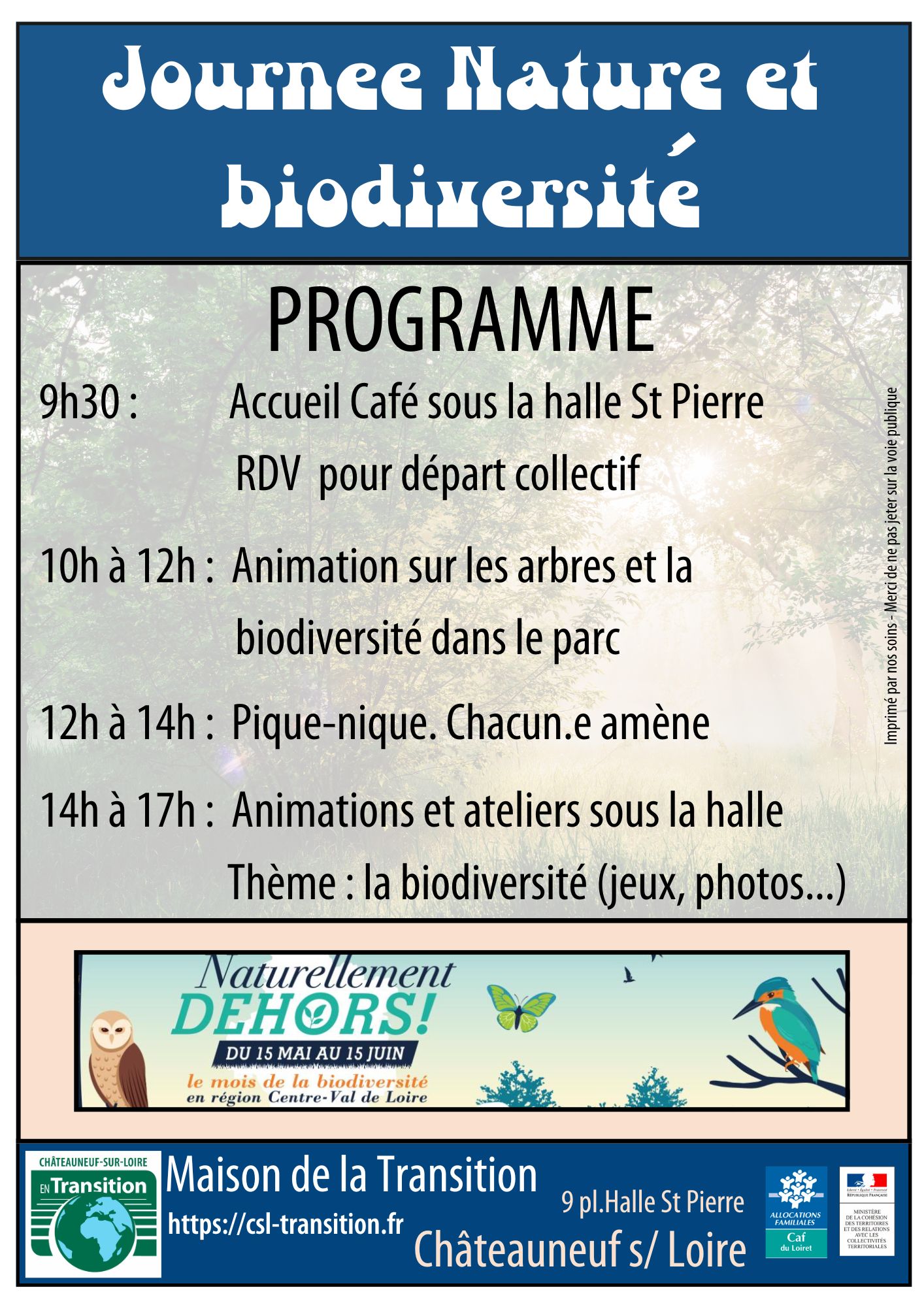 Programme Journée Nature et Bio